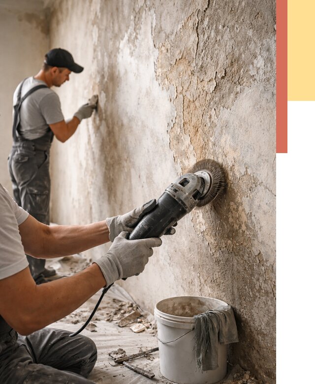 Снятие и удаление краски со стен в Заинске от 2135 руб. — ОТДЕЛОЧНИК-Знс