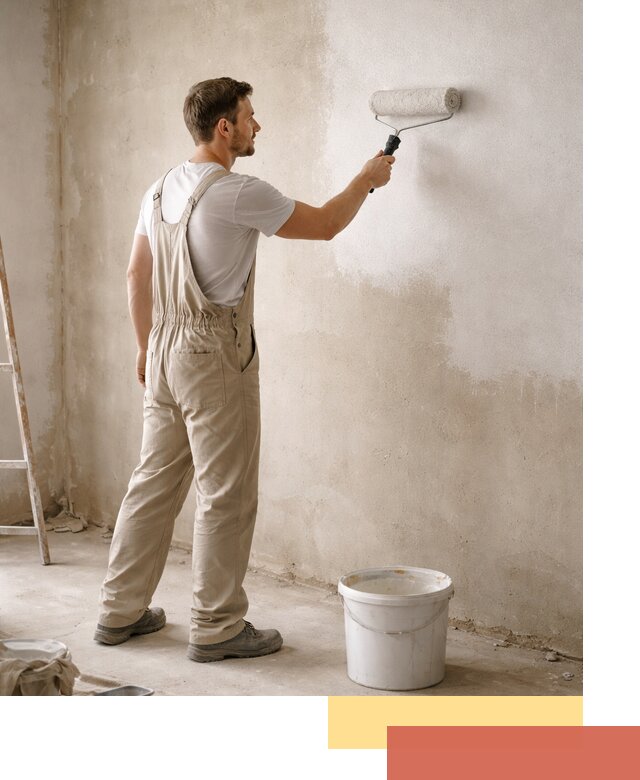 Грунтовка стен под отделку в Заинске профессиональным раствором
