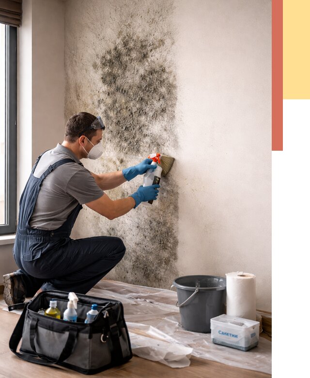 Удаление плесени со стен в Заинске от 2186 руб. — быстро и недорого | ОТДЕЛОЧНИК-Знс