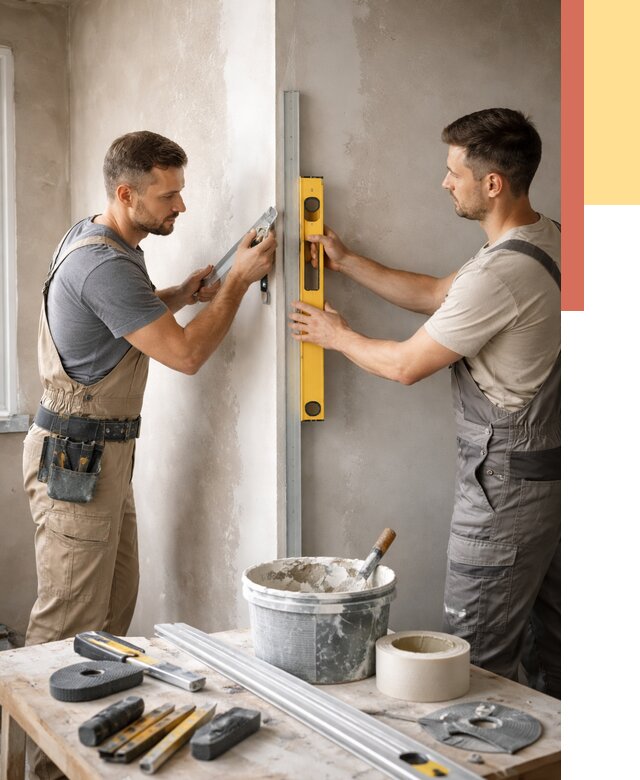 Выведение углов стен в Заинске от 1881 руб. быстро и недорого | ОТДЕЛОЧНИК-Знс