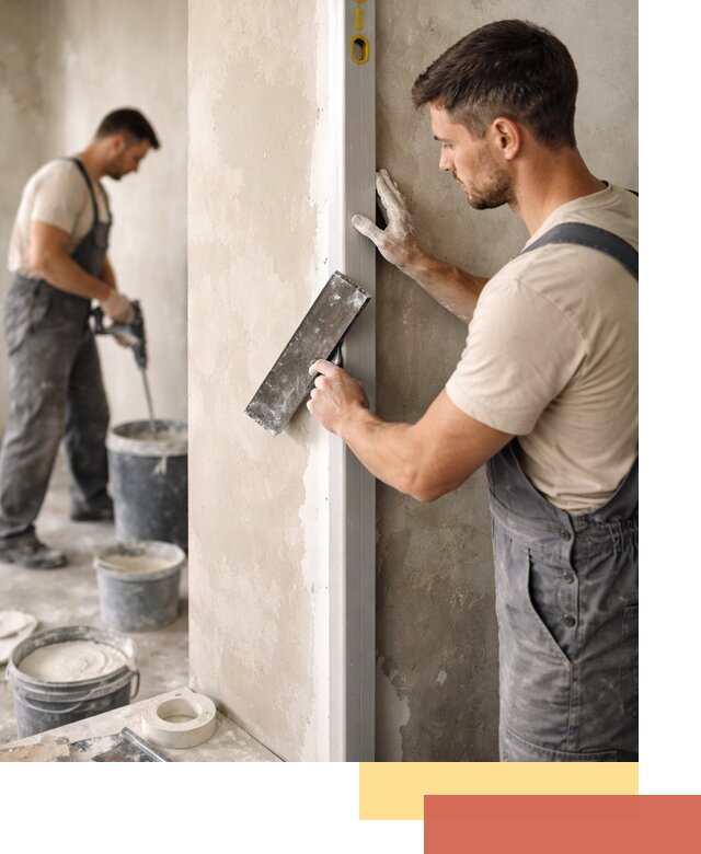 Выведение углов стен в Заинске: монтаж и оштукатуривание