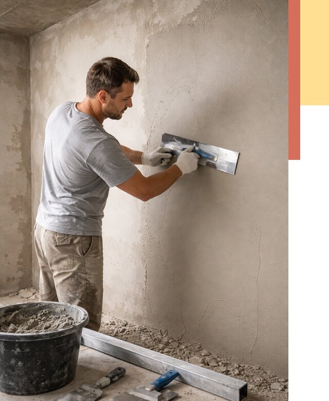 Штукатурка стен без маяков в Заинске от 7322 руб/м2 — услуги и цена | ОТДЕЛОЧНИК-Знс