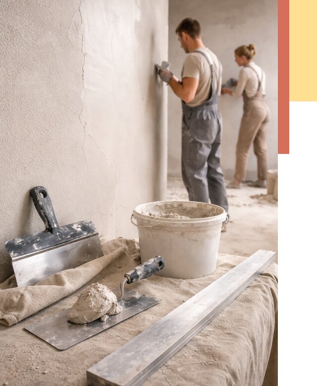 Штукатурка стен гипсовая в Заинске от 4576 руб/м2 — быстро и недорого | ОТДЕЛОЧНИК-Знс