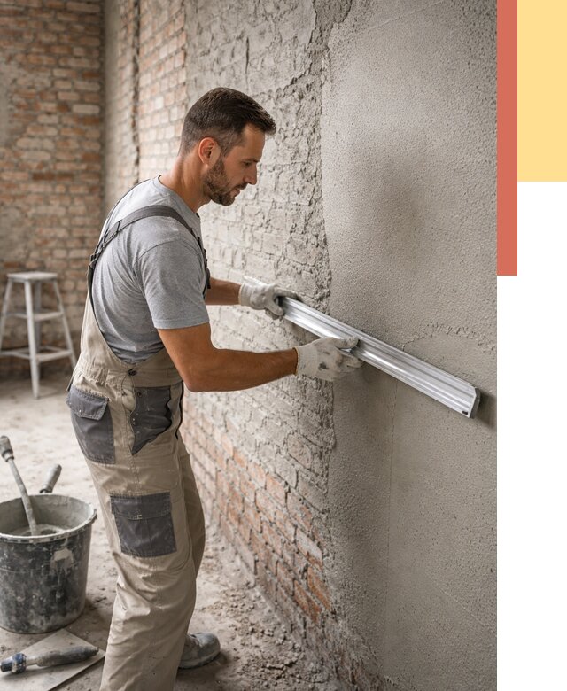 Штукатурка кирпичных стен в Заинске от 4576 руб/м2 — быстро и недорого | ОТДЕЛОЧНИК-Знс