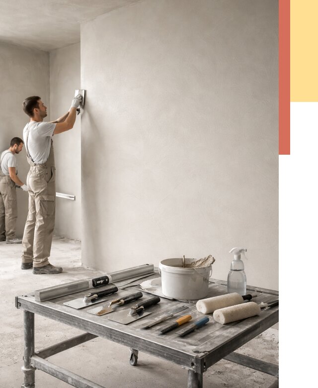 Штукатурка стен под покраску в Заинске от 4576 руб./м² — качественно и недорого | ОТДЕЛОЧНИК-Знс