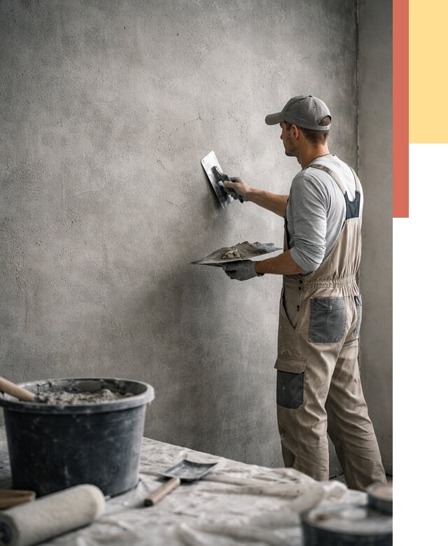 Декоративная штукатурка под бетон в Заинске от 2542 руб./м² — нанесение под ключ | ОТДЕЛОЧНИК-Знс