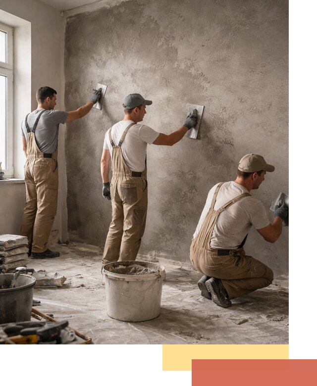 Декоративная штукатурка под бетон в Заинске для стен и потолков