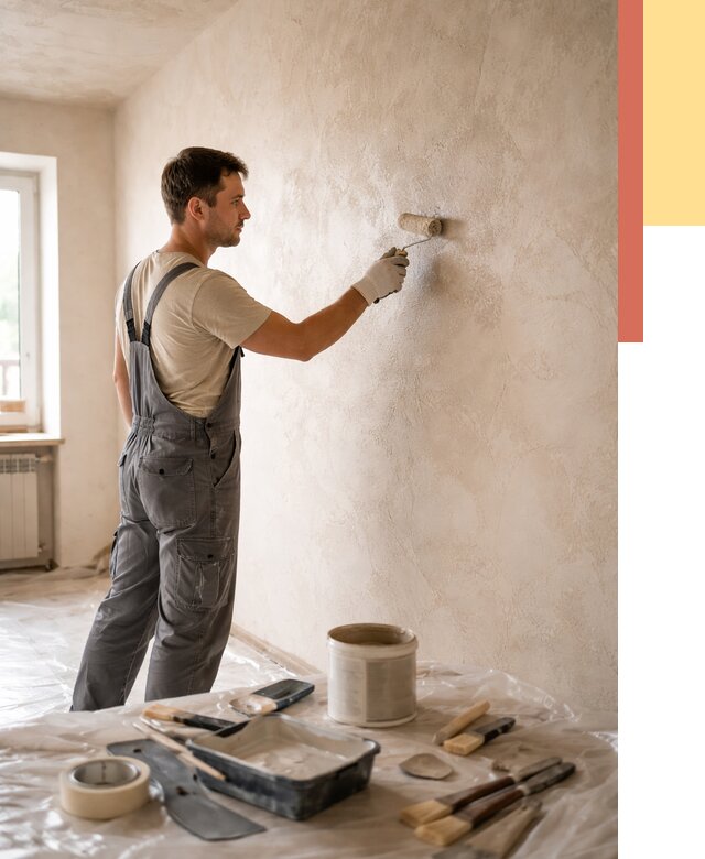 Нанесение лессирующей краски по декоративке в Заинске от 1780 руб. | ОТДЕЛОЧНИК-Знс