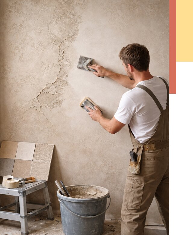 Ремонт декоративной штукатурки в Заинске от 4576 руб. под ключ | ОТДЕЛОЧНИК-Знс