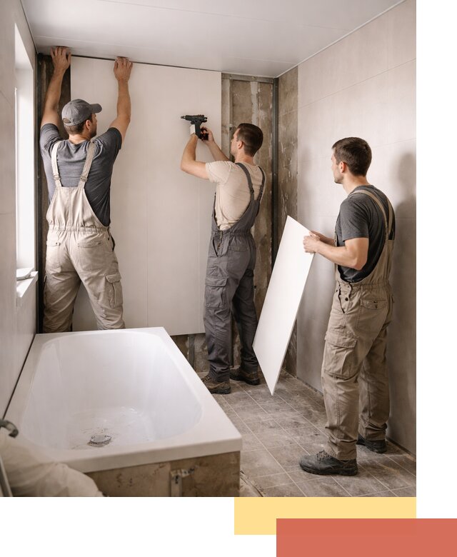 Отделка ванной панели ПВХ профессионально в Заинске