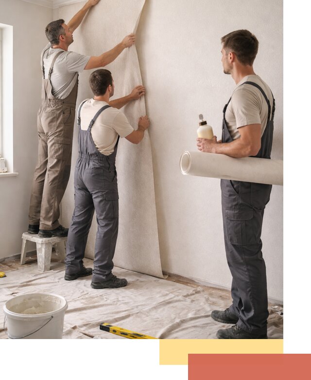 Оклейка стен обоями в Заинске — качественно и профессионально