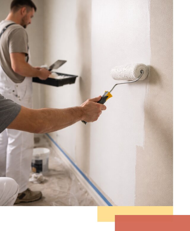 Покраска стен акриловой краской профессионально в Заинске