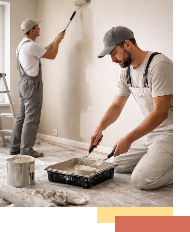 Покраска стен в квартире в Заинске — профессионально и аккуратно