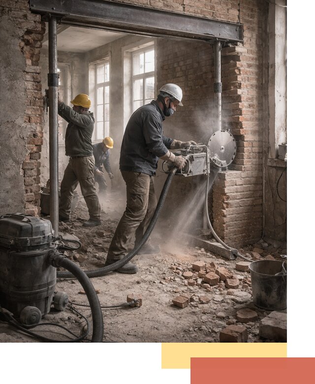 Прорезка проема в стене под дверной или оконный проем в Заинске