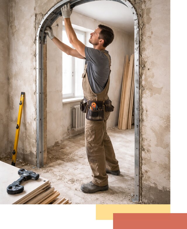 Устройство арочного проема в Заинске под ключ