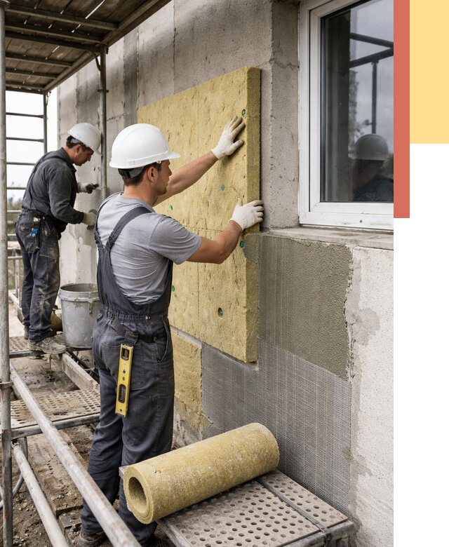 Утепление стен в Заинске от 4373 руб. под ключ — быстро и недорого | ОТДЕЛОЧНИК-Знс