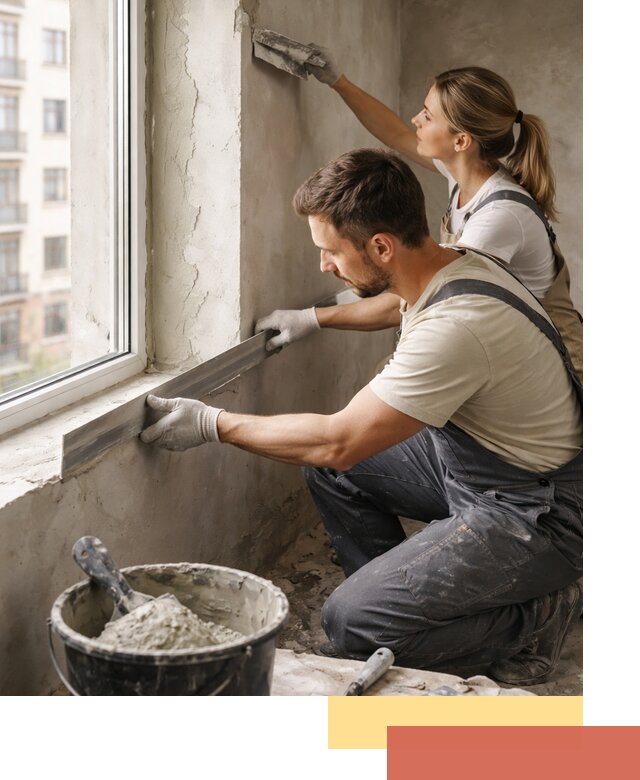 Штукатурка откосов дверей и окон профессионально в Заинске