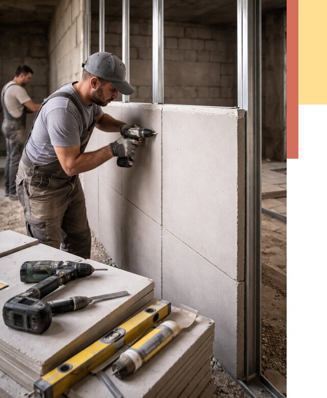 Кладка влагостойких перегородок ПГП в Заинске от 1220 руб. под ключ | ОТДЕЛОЧНИК-Знс