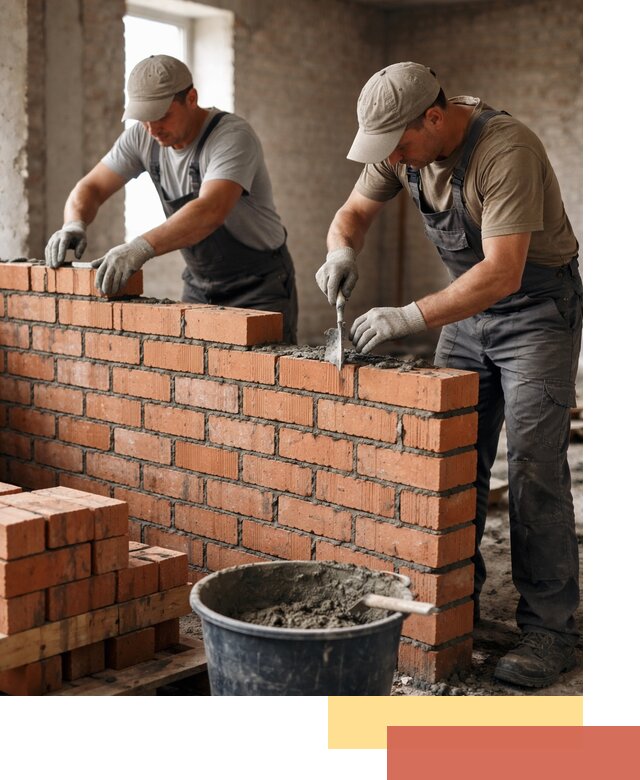 Кладка кирпичных перегородок под ключ в Заинске