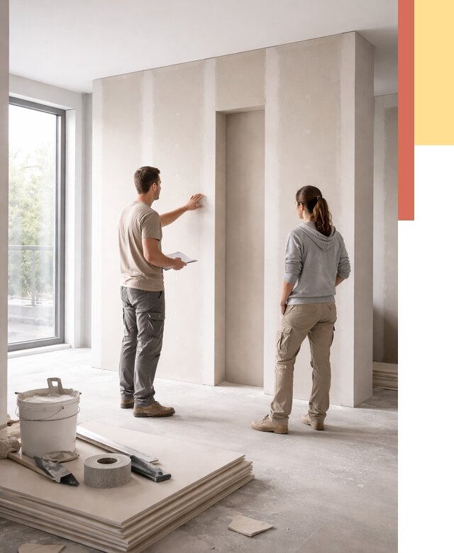 Зонирующая перегородка из гипсокартона в Заинске от 2847 руб. под ключ | ОТДЕЛОЧНИК-Знс