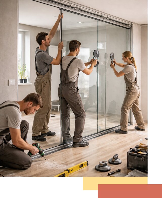 Изготовление стеклянных перегородок на заказ в Заинске