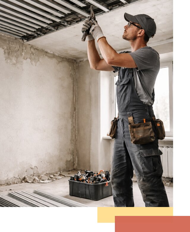 Демонтаж реечного потолка в Заинске быстро и аккуратно