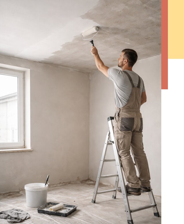 Грунтовка потолка в Заинске от 2542 руб. — быстро и недорого | ОТДЕЛОЧНИК-Знс