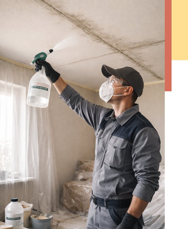 Антисептическая обработка потолка в Заинске от 2542 руб. | ОТДЕЛОЧНИК-Знс