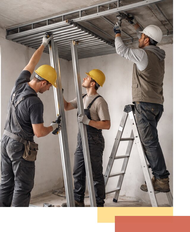 Монтаж реечного потолка под ключ в Заинске