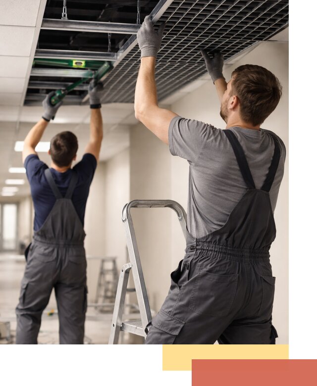 Монтаж потолка Грильято в Заинске: установка под ключ качественно