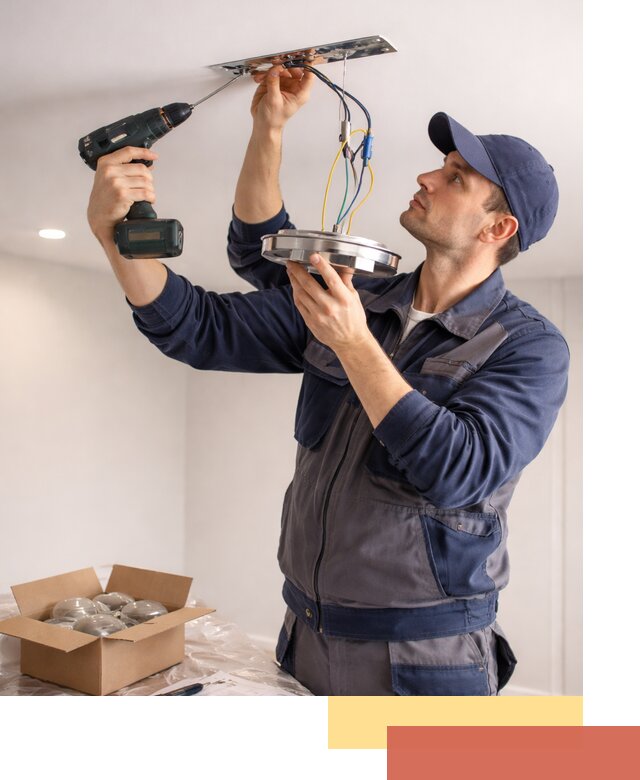 Установка люстры в натяжной потолок в Заинске