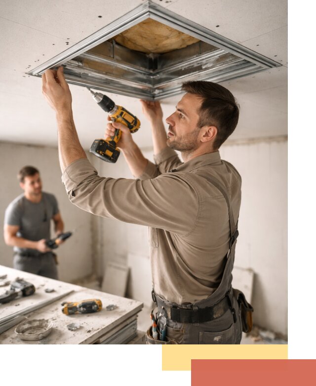 Монтаж люка в потолок из ГКЛ в Заинске