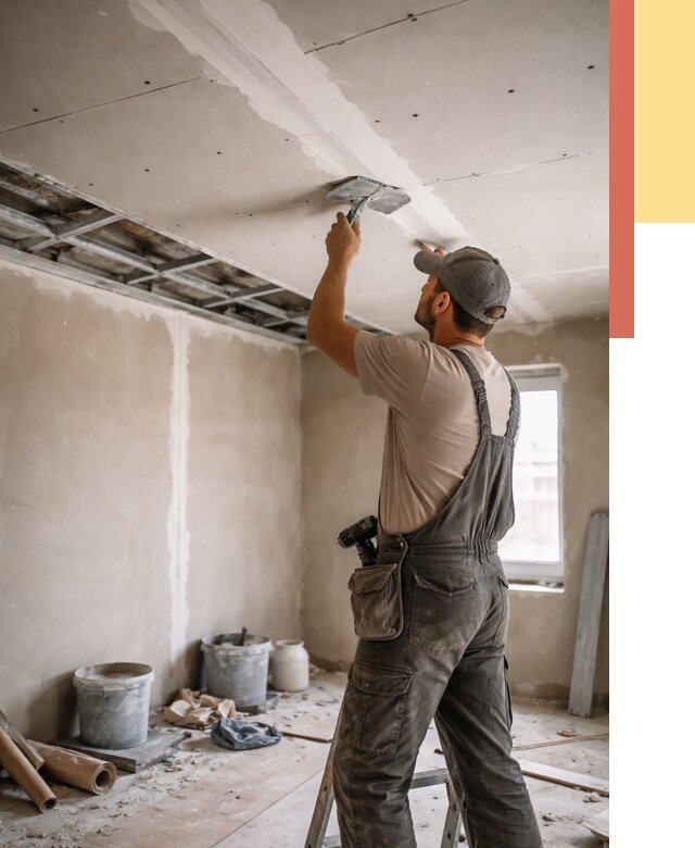 Ремонт потолка из гипсокартона в Заинске от 661 руб./м² — быстро и недорого | ОТДЕЛОЧНИК-Знс