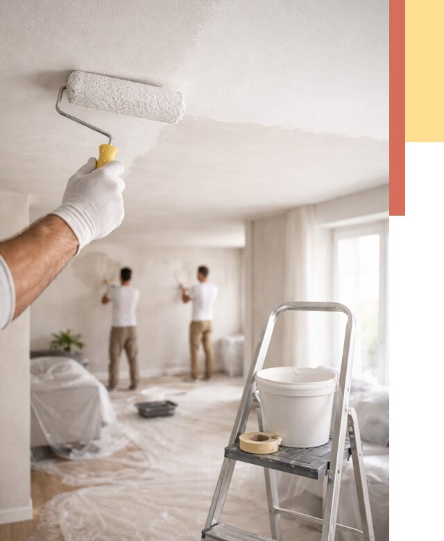 Покраска потолка акриловой краской в Заинске от 2542 руб. | ОТДЕЛОЧНИК-Знс