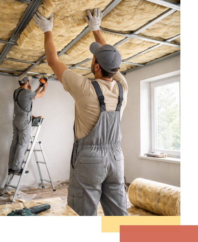 Утепление потолка под ключ в Заинске качественно и быстро