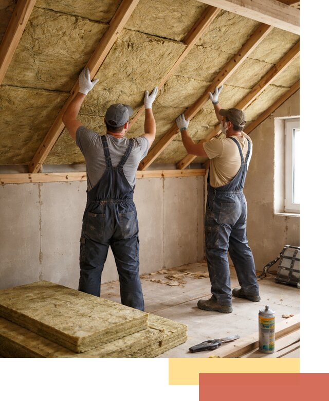 Утепление потолка минеральной ватой в Заинске