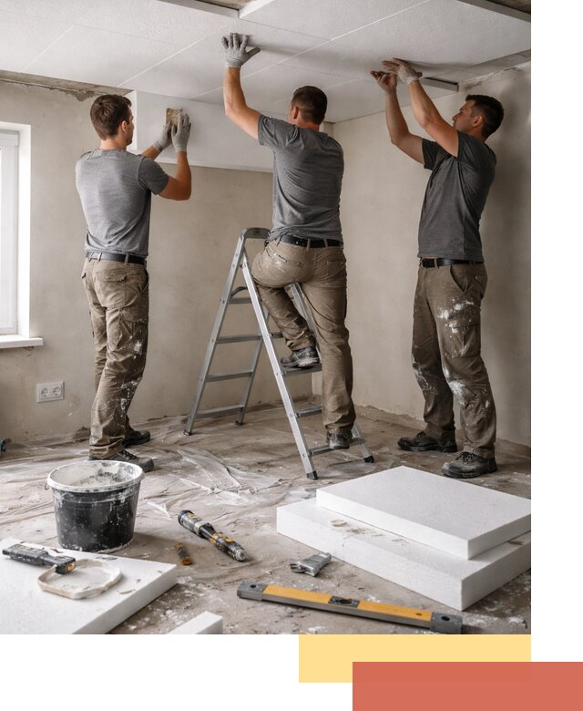 Утепление потолка пенопластом в Заинске быстро и качественно